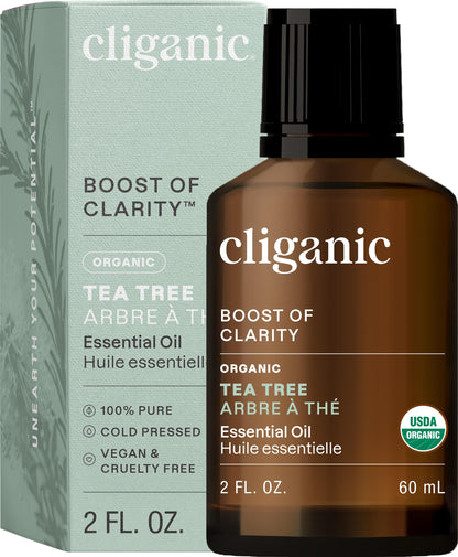 Cliganic USDA Organic Lemon Tea Tree Oil: 100% Pure & Natural