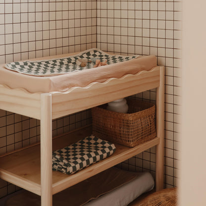 Mushie Organic Cotton Changing Pad Liners: Calming Muslin Comfort