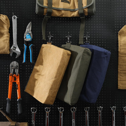 Heavy-Duty 16oz Waxed Cotton Canvas Multipurpose Parent Pouch