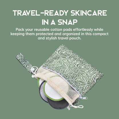 Greenzla Reusable Makeup Remover Pads – 100% Bamboo Cotton & Zero-Waste Set