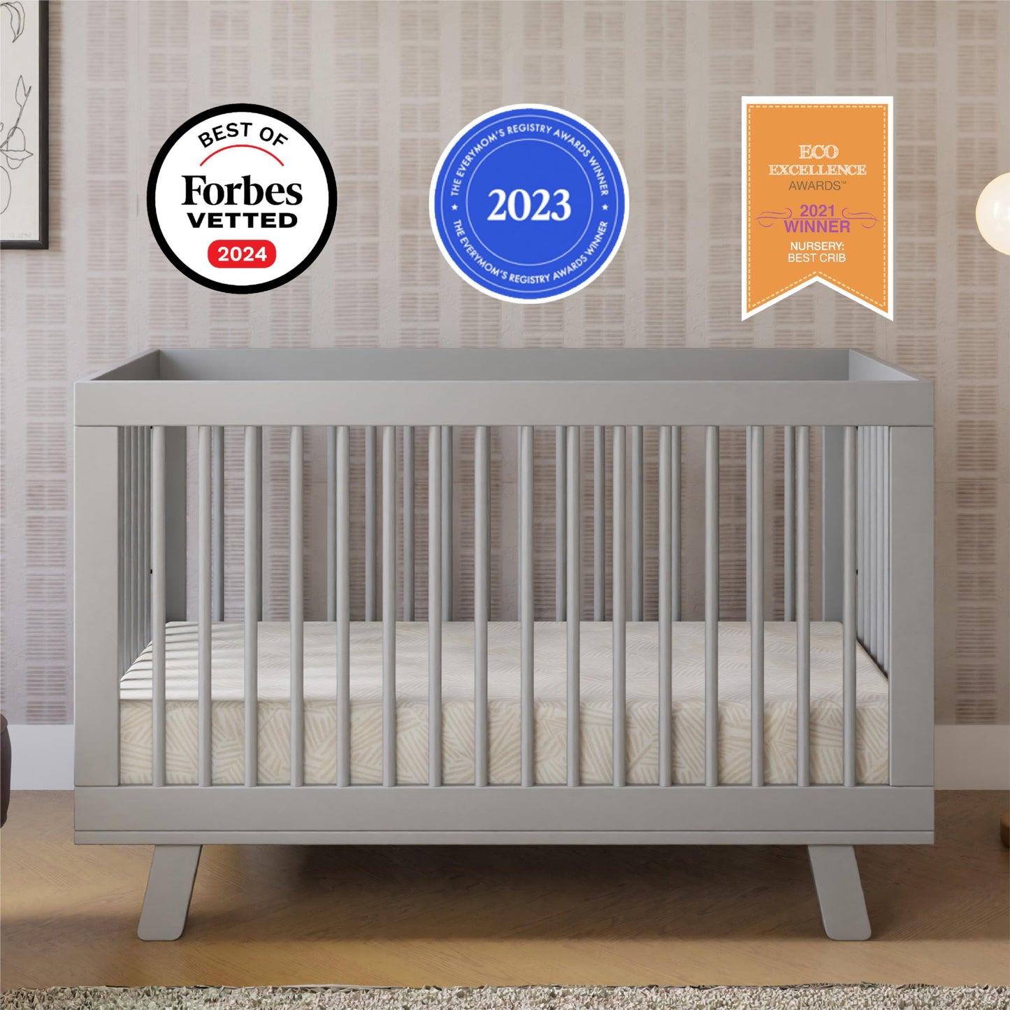 Babyletto Hudson 3-in-1 Crib: GREENGUARD Gold Purity