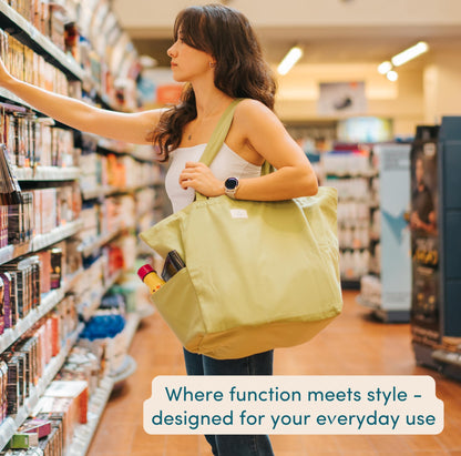 Nook Theory 3-Pack Reusable Cotton Canvas Grocery Bags (12 oz)