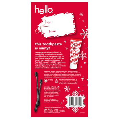 Hello Antiplaque & Whitening Fluoride-Free Toothpaste: Natural Peppermint