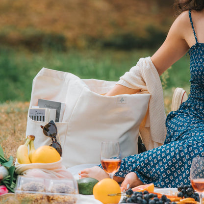 Nook Theory 3-Pack Reusable Cotton Canvas Grocery Bags (12 oz)