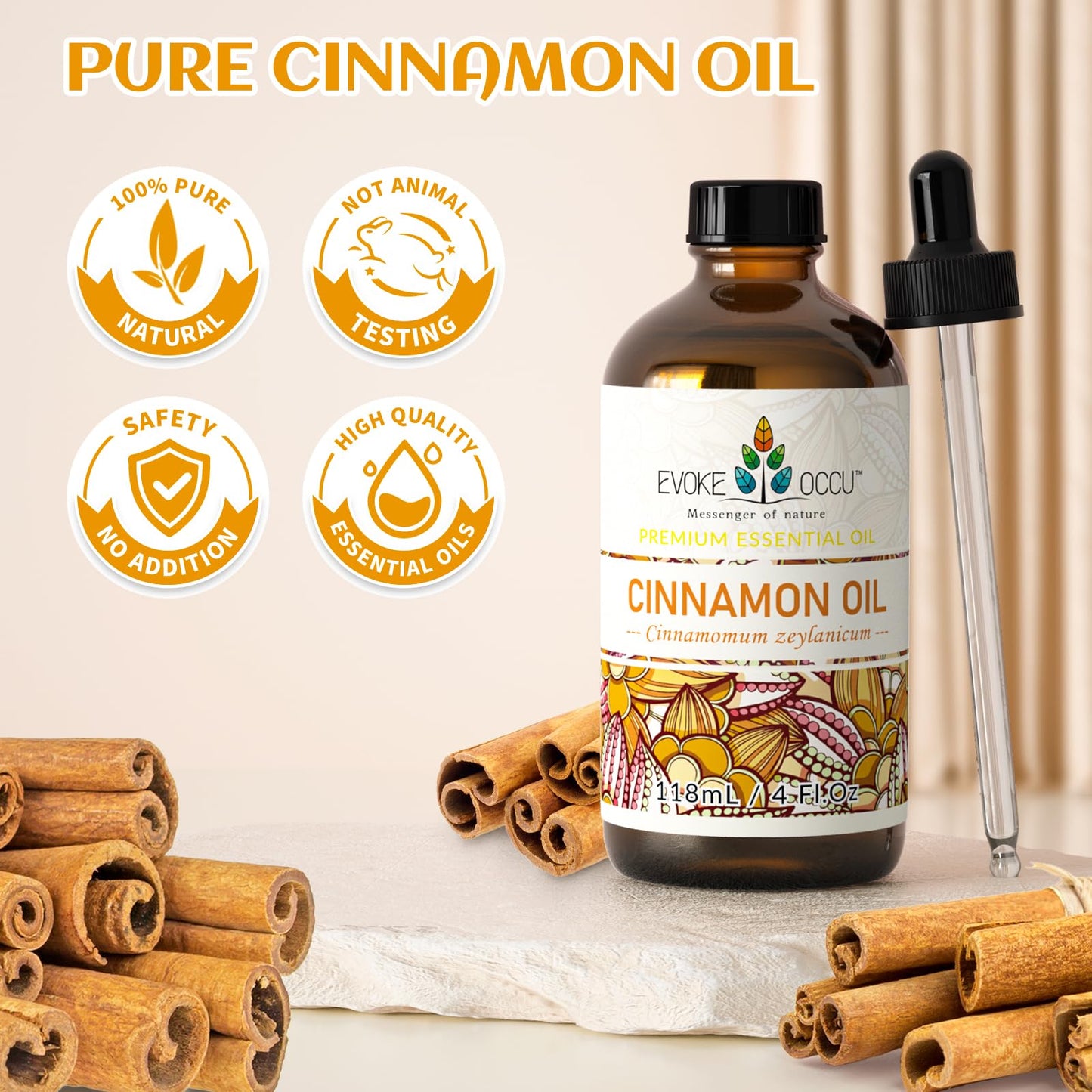 EVOKE OCCU: 100% Pure Clary Sage Essential Oil, 4oz
