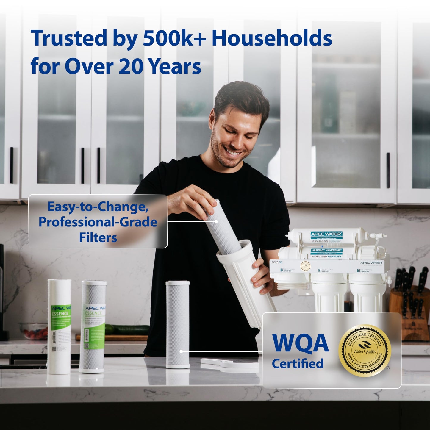 APEC ROES-PH75: The WQA Certified 6-Stage System for Alkaline Mineral pH+ Drinking Water