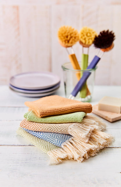 Redecker Silicone Dish Brush Bundle with Horsehair and Tampico Heads