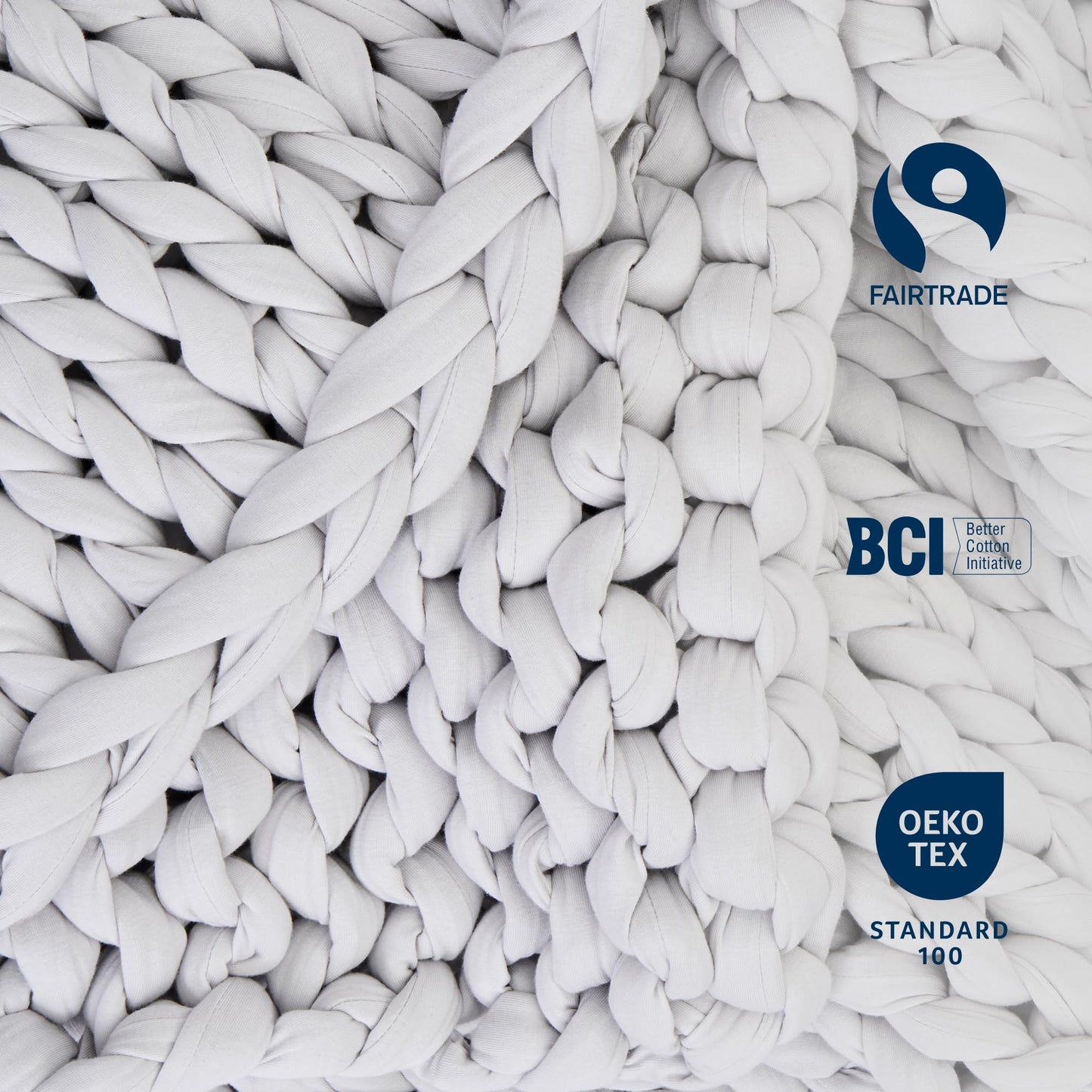 Bearaby Organic Cotton Napper: 100% Hand-Knit Weighted Blanket