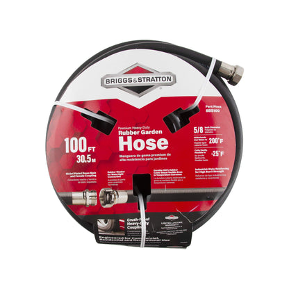 Briggs and Stratton 100-Foot Premium Heavy-Duty Rubber Garden Hose