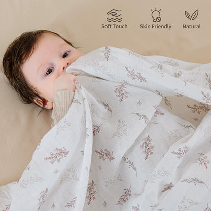 POMISO Muslin Swaddle Pack: 100% Pure Cotton Comfort