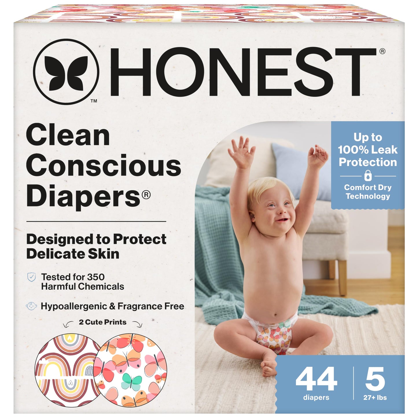 The Honest Company Comfort Dry Diapers: TCF Plant-Based Protection