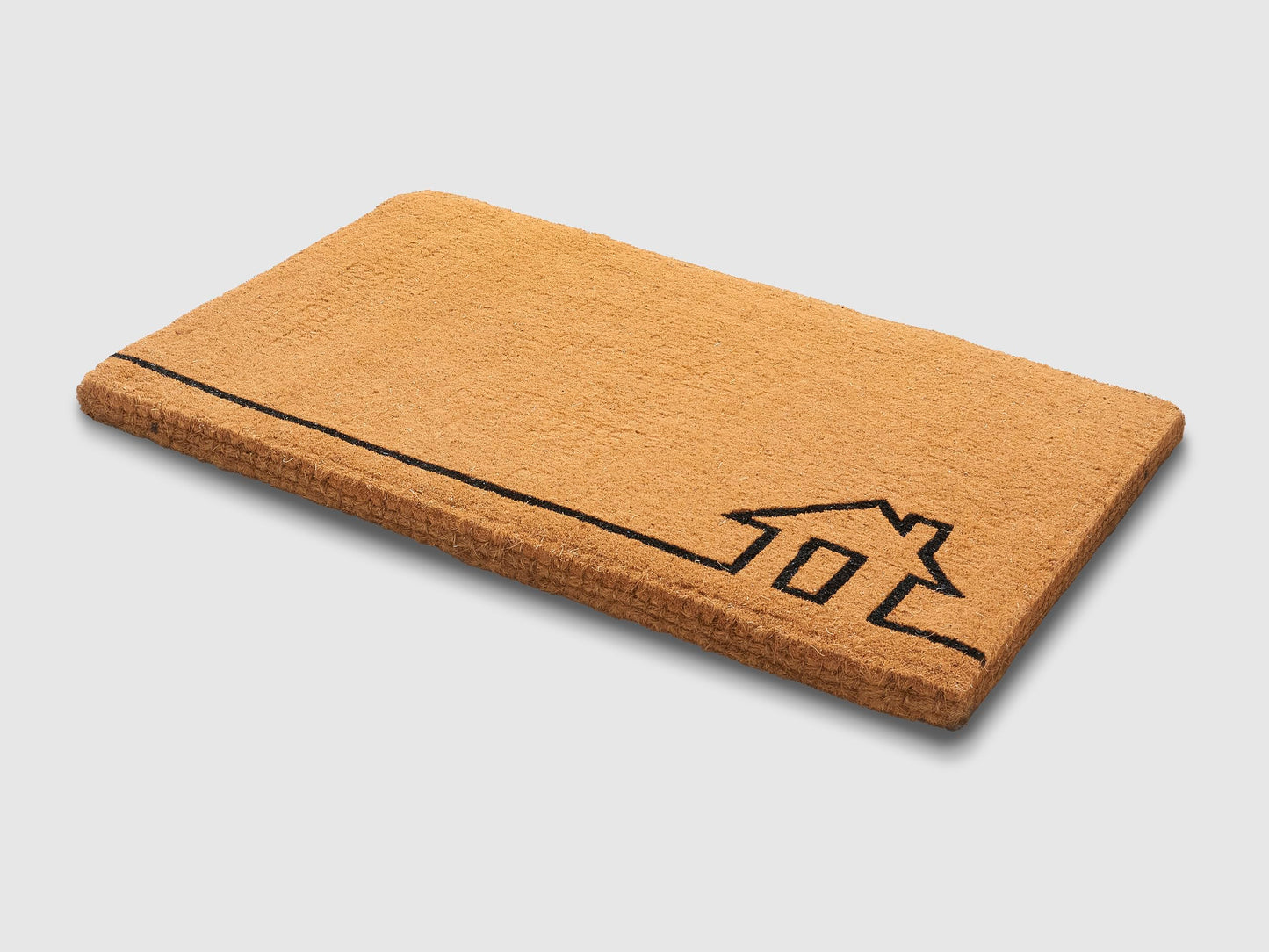 Fab Habitat Minimalist Natural Coir & Rubber Non-Slip Doormat