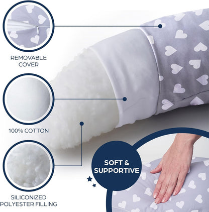 Niimo XXL 100% Cotton Pregnancy & Breastfeeding Support Pillow