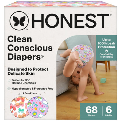 The Honest Company Comfort Dry Diapers: TCF Plant-Based Protection