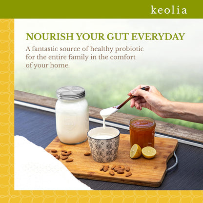 Keolia Yogurt Maker Kit | TRUE Shift Glass & Stainless Toxin‑Free Culturing