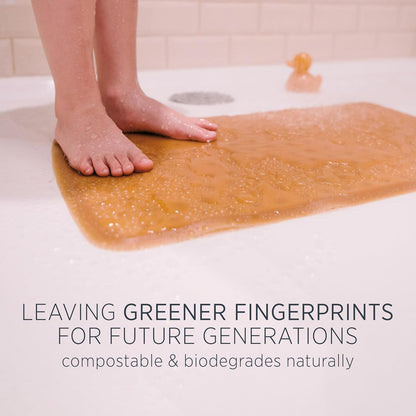 HEVEA Natural Rubber Wave Bath Mat: Plastic-Free & Biodegradable