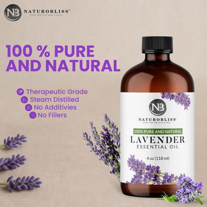 NaturoBliss 100% Pure Lemon Essential Oil: 4oz Value Size