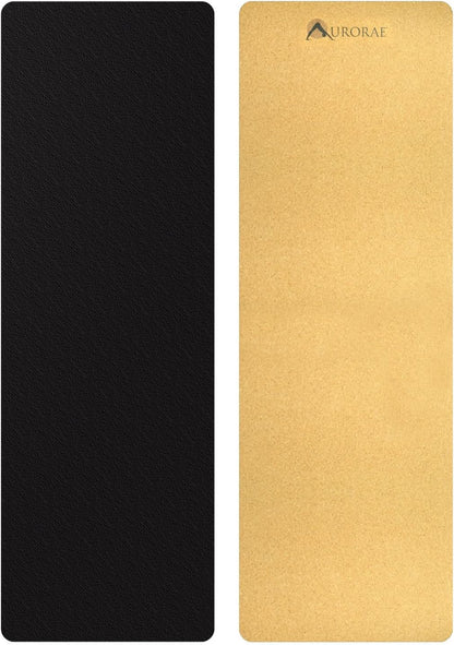 Aurorae Pro Natural Cork Yoga Mat 74″×24½″×5 mm | TRUE Shift Cork‑Rubber Eco Mat