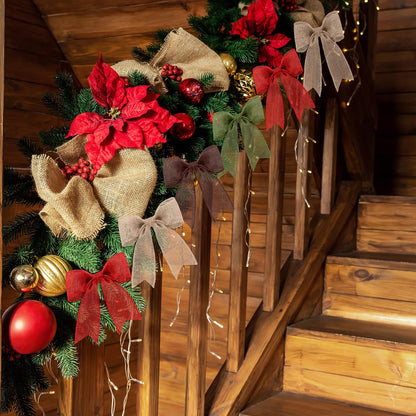 Extended 12-Yard Burlap Ribbon: Natural Wired Edge for Permanent, Handmade Bows & Garlands