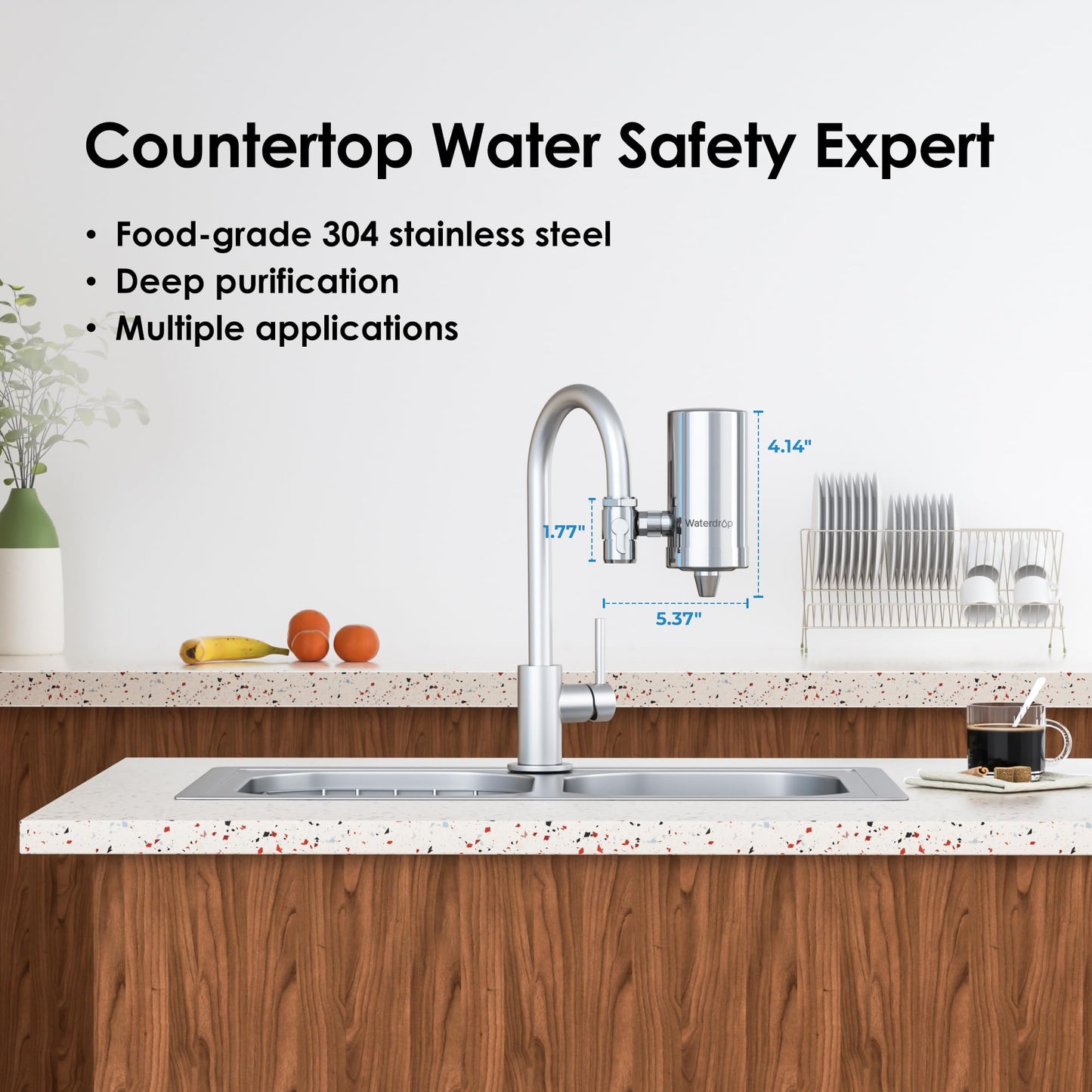 Waterdrop: The 304 Stainless Steel Faucet Filter That Ends Plastic Body Waste