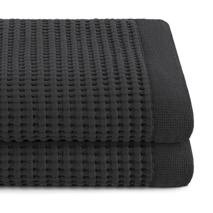 Gilden Tree Bathroom Mat: 100% Absorbent Cotton Waffle Weave