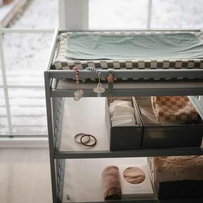 Mushie Organic Cotton Changing Pad Liners: Calming Muslin Comfort