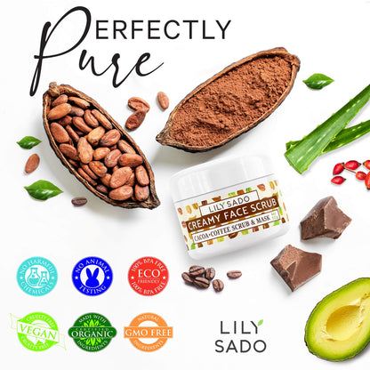 Microplastic-Free Matcha Sugar Face Scrub, Vegan – Lily Sado
