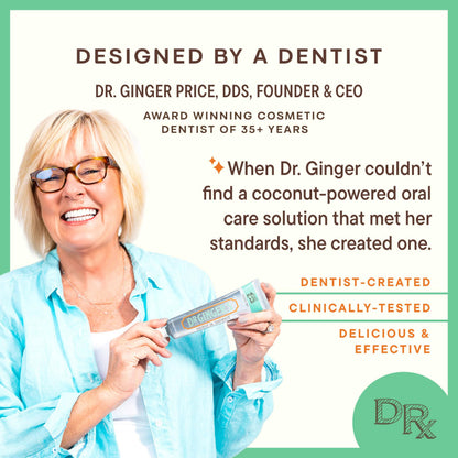 Alcohol-Free Coconut Oil Pulling Mouthwash, Fluoride-Free – Dr. Ginger's