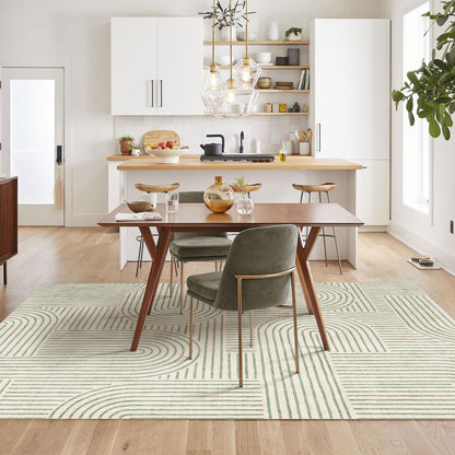 LUXRUG 6x9 OEKO-TEX Certified Modern Abstract Washable Rug