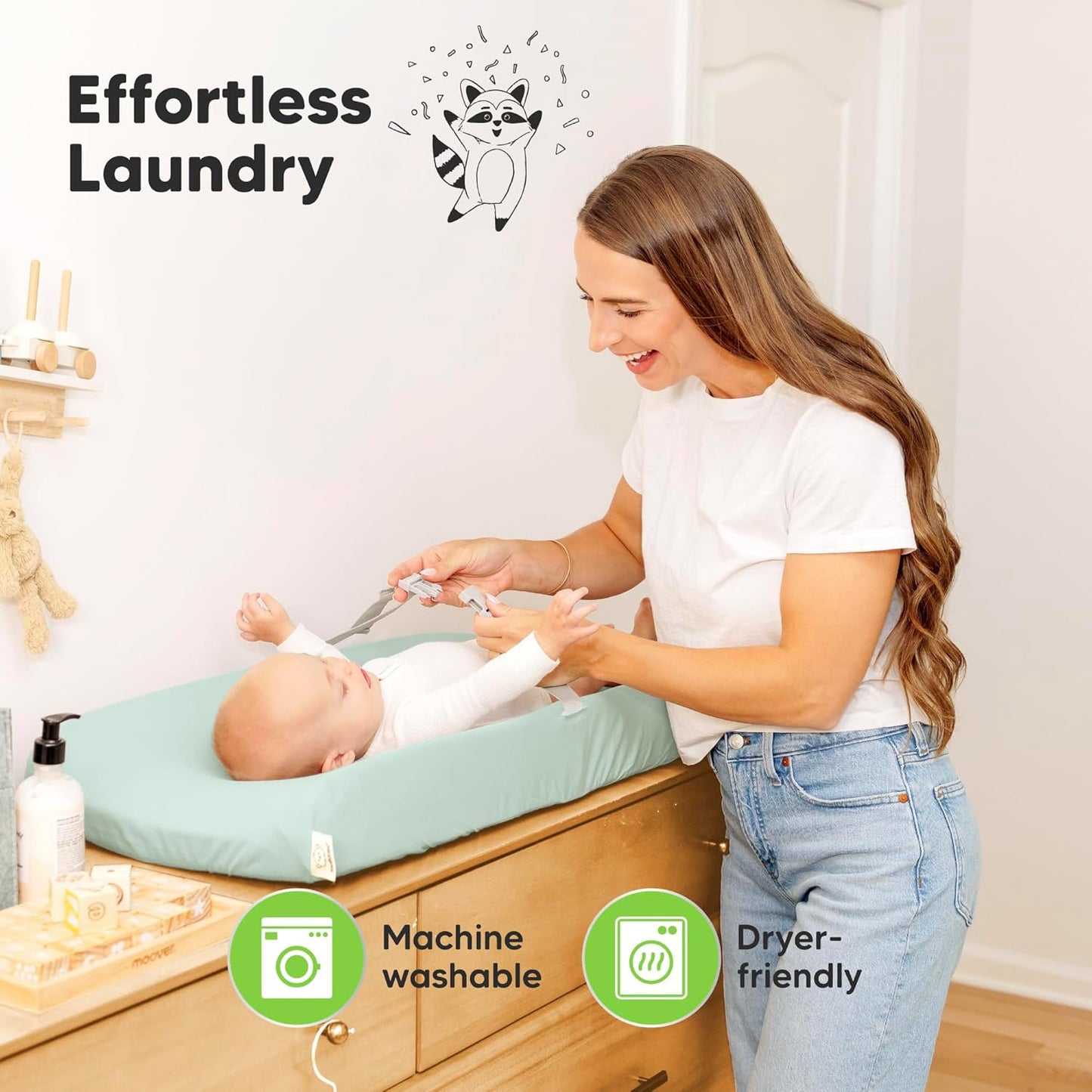 Soothe 100% GOTS-Certified Organic Cotton Changing Pad Covers (2-Pack)