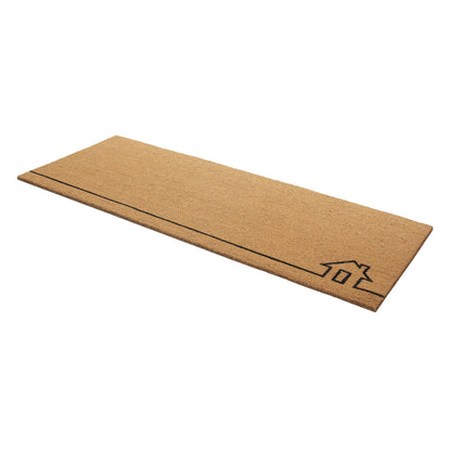 Fab Habitat Minimalist Natural Coir & Rubber Non-Slip Doormat