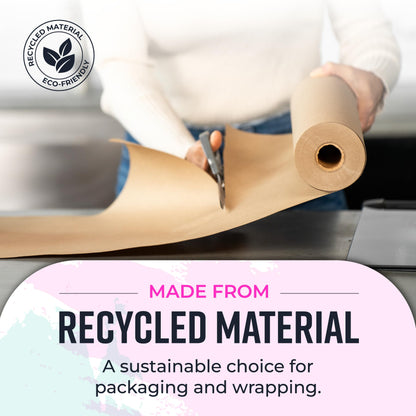 Stop Using Bubble Wrap: The 1,200" Recycled Brown Kraft Paper Roll, USA Made