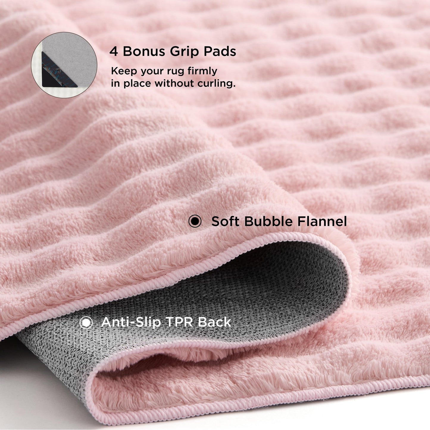 Bedsure OEKO-TEX Certified Machine Washable Faux Wool Area Rug