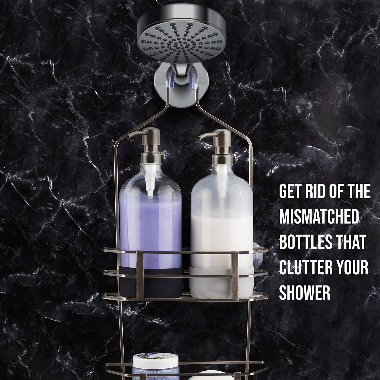 Kitchentoolz 32 oz Glass Pump Bottle with Stainless Steel Pump