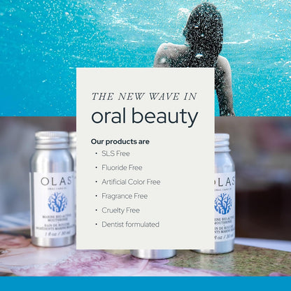 Alcohol-Free Marine Bio-Active Mouthwash, Fluoride-Free & Botanical – Olas
