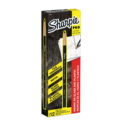 Sharpie Peel‑Off China Marker (12‑count Box) | TRUE Shift Grease Pencil for Plastic‑Free Marking