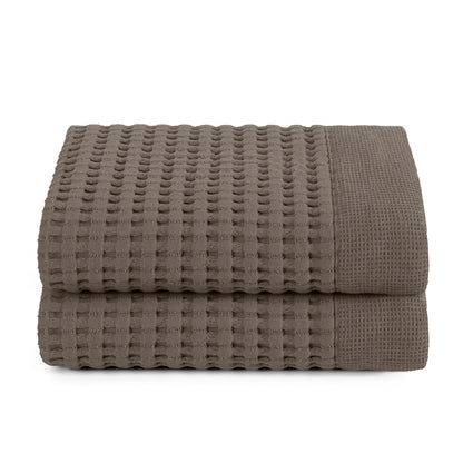 Gilden Tree Bathroom Mat: 100% Absorbent Cotton Waffle Weave