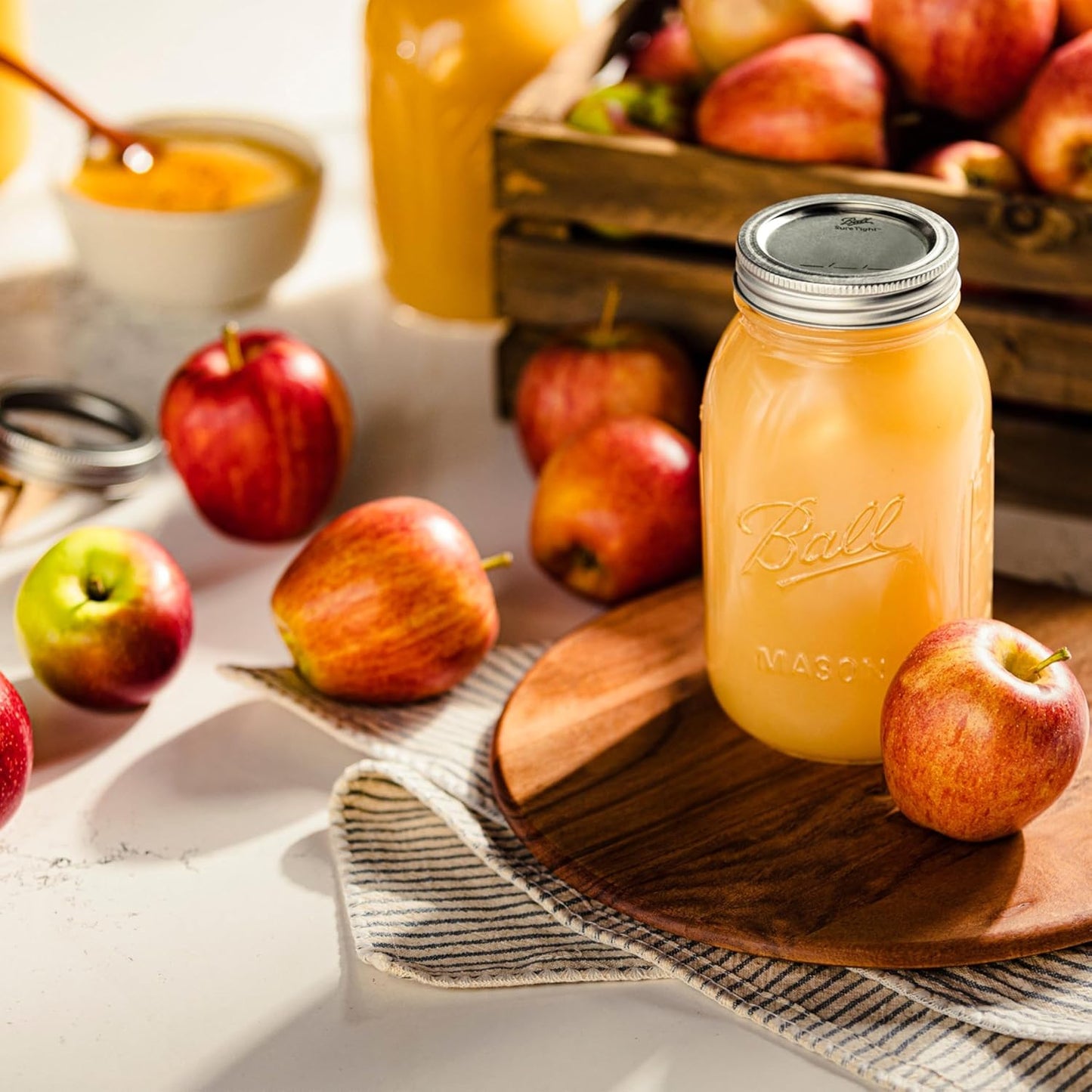 Ball Wide Mouth Half-Gallon 64-Ounce Glass Mason Jars (Set of 12)