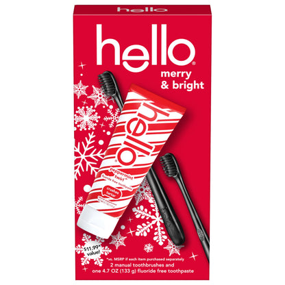 Hello Antiplaque & Whitening Fluoride-Free Toothpaste: Natural Peppermint