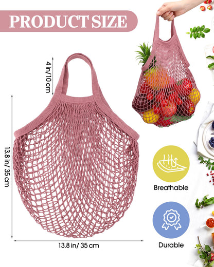 Eccliy 12-Piece Reusable Cotton Mesh Grocery and Produce Bags