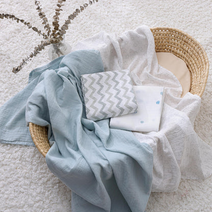 POMISO Muslin Swaddle Pack: 100% Pure Cotton Comfort