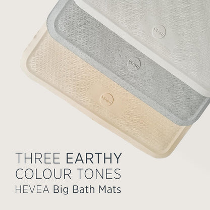 HEVEA Natural Rubber Wave Bath Mat: Plastic-Free & Biodegradable