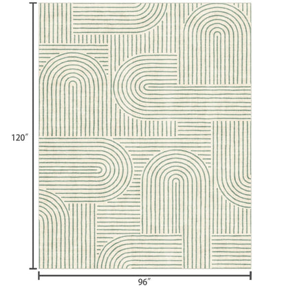 LUXRUG 6x9 OEKO-TEX Certified Modern Abstract Washable Rug