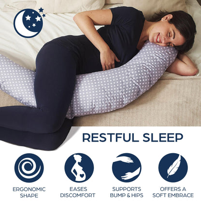 Niimo XXL 100% Cotton Pregnancy & Breastfeeding Support Pillow