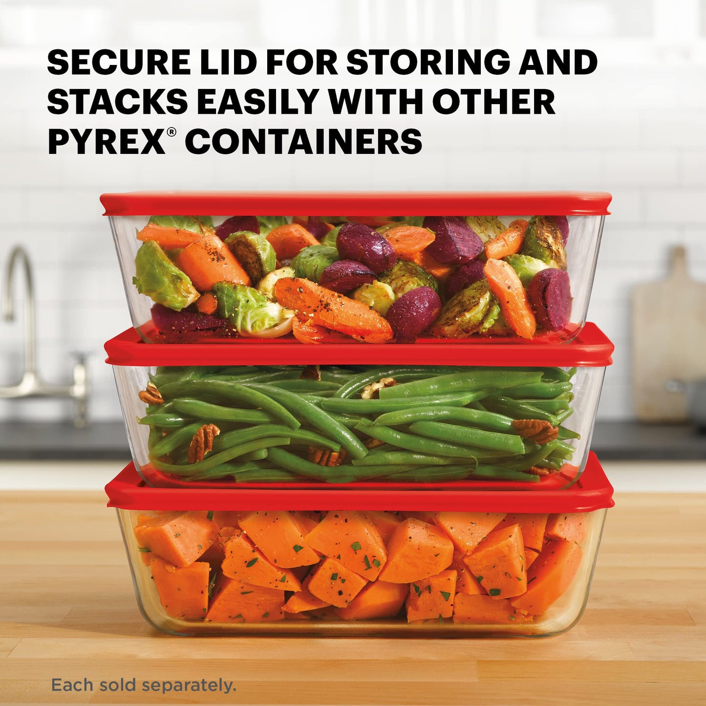 Pyrex Simply Store Glass Food Storage Container – BPA‑Free Lid