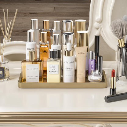 Sustainable Bamboo Bathroom Vanity Tray: Sleek Countertop Organizer