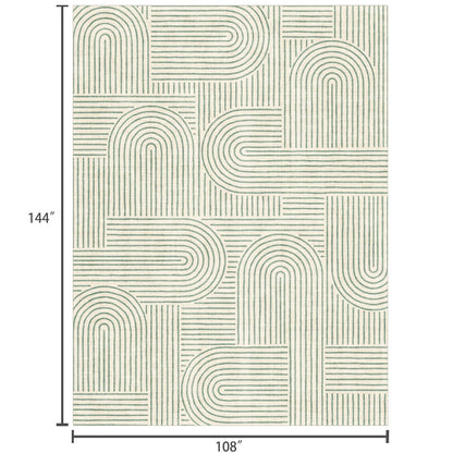 LUXRUG 6x9 OEKO-TEX Certified Modern Abstract Washable Rug