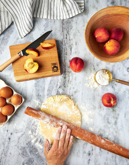 Vermont Single Live Edge Cherry Board: One-Solid-Piece & Glue-Free.