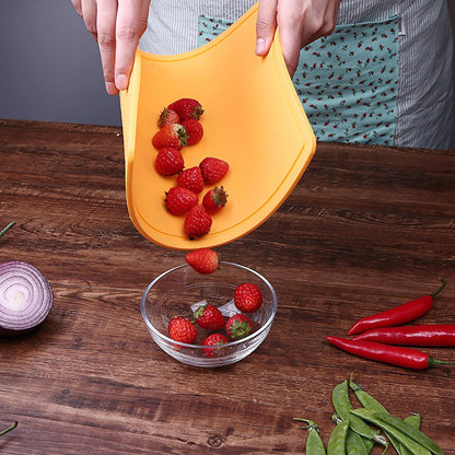 Liflicon 12.6'' x 9.1'' Thick Silicone Cutting Board: Non-Toxic & Flexible.