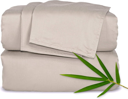 Pure Bamboo 100% Organically Grown Viscose 4-Piece King Sheet Set